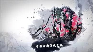 水墨中国传统文化展示片头ae模板视频的预览图